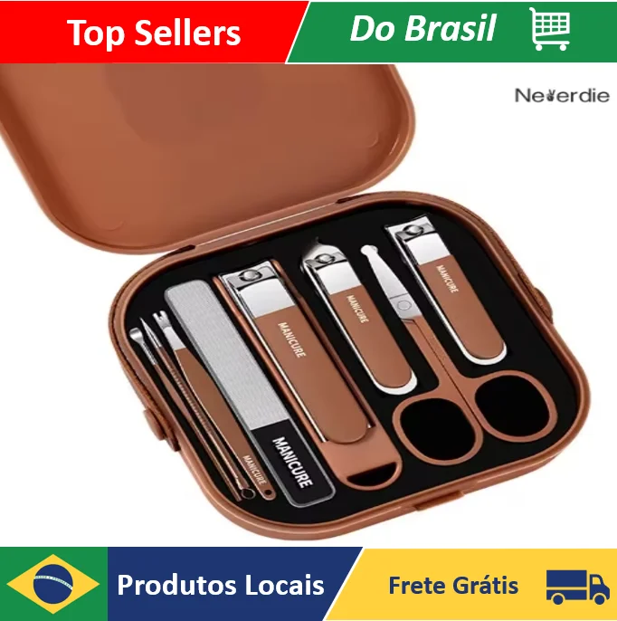 Kit de Protetores/Moldes para Unhas - 8 Peças