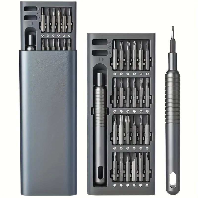Kit de Mini Chaves de Fenda 25 em 1, Phillips e Fenda, para Produtos Eletrônicos