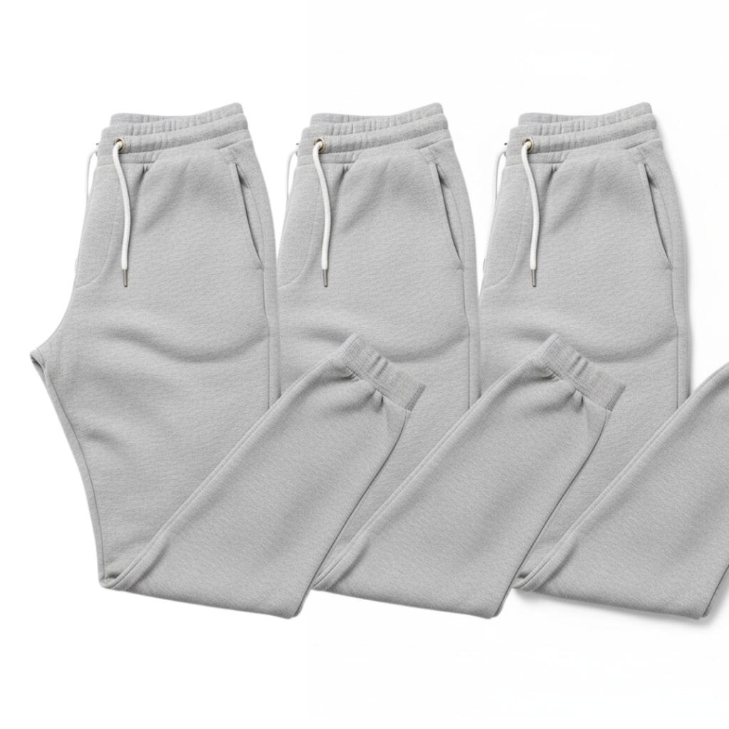 Kit Calça de Moletom Algodão unissex com Elástico e Punho Estilo e Conforto