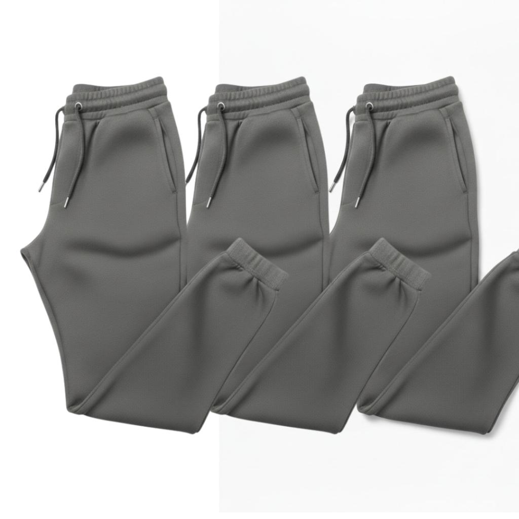 Kit Calça de Moletom Algodão unissex com Elástico e Punho Estilo e Conforto
