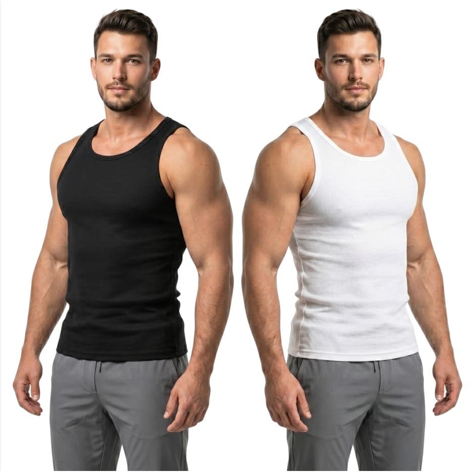Regata Canelada Americana Masculina Slim Fit Premium Academia Casual