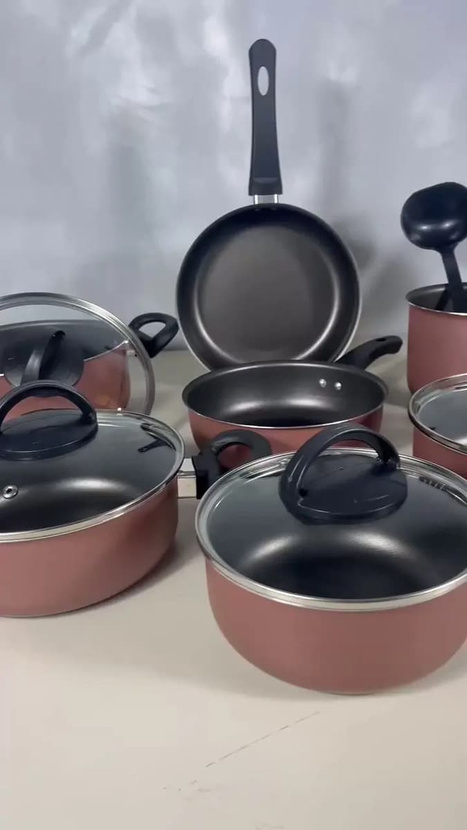 Conjunto Panelas Antiaderente 10 Peças Teflon Preto