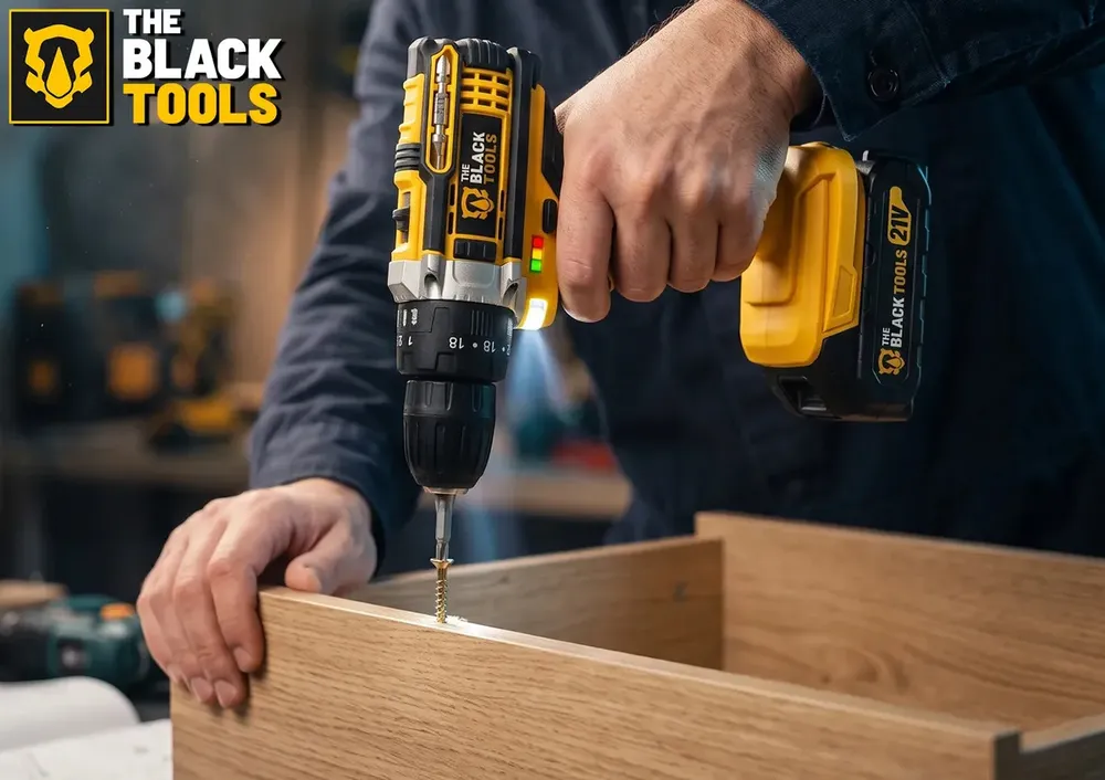 Parafusadeira e Furadeira Impacto The Black Tools TB-21PW 3/8