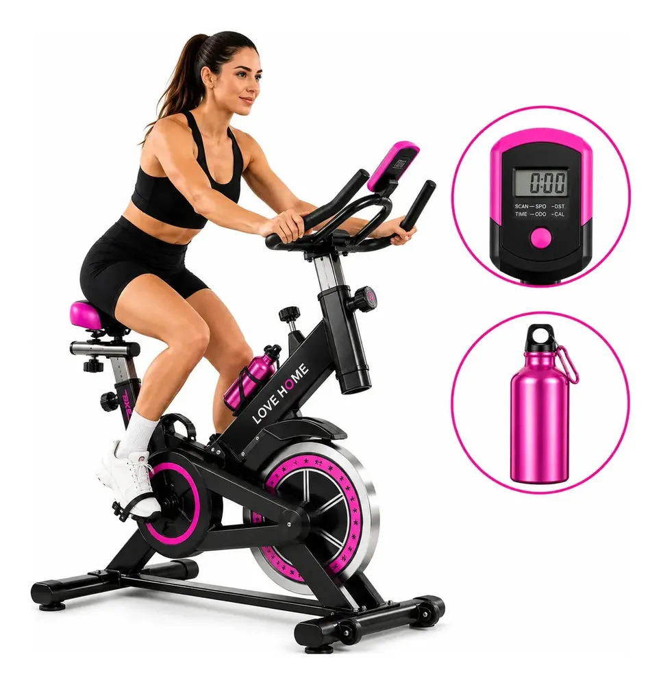 Bicicleta Ergométrica Inércia 6kg Spinning Profissional Indoor Ajustável Treino Casa