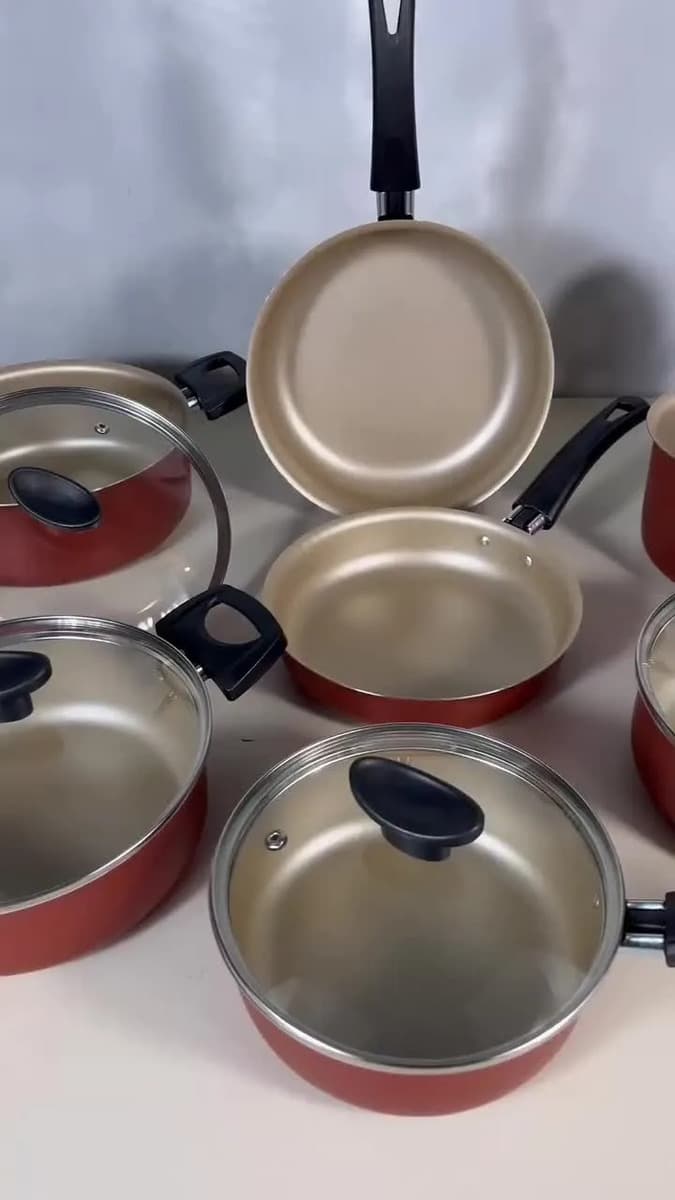 Conjunto Panelas Antiaderente 10 Peças Teflon Preto