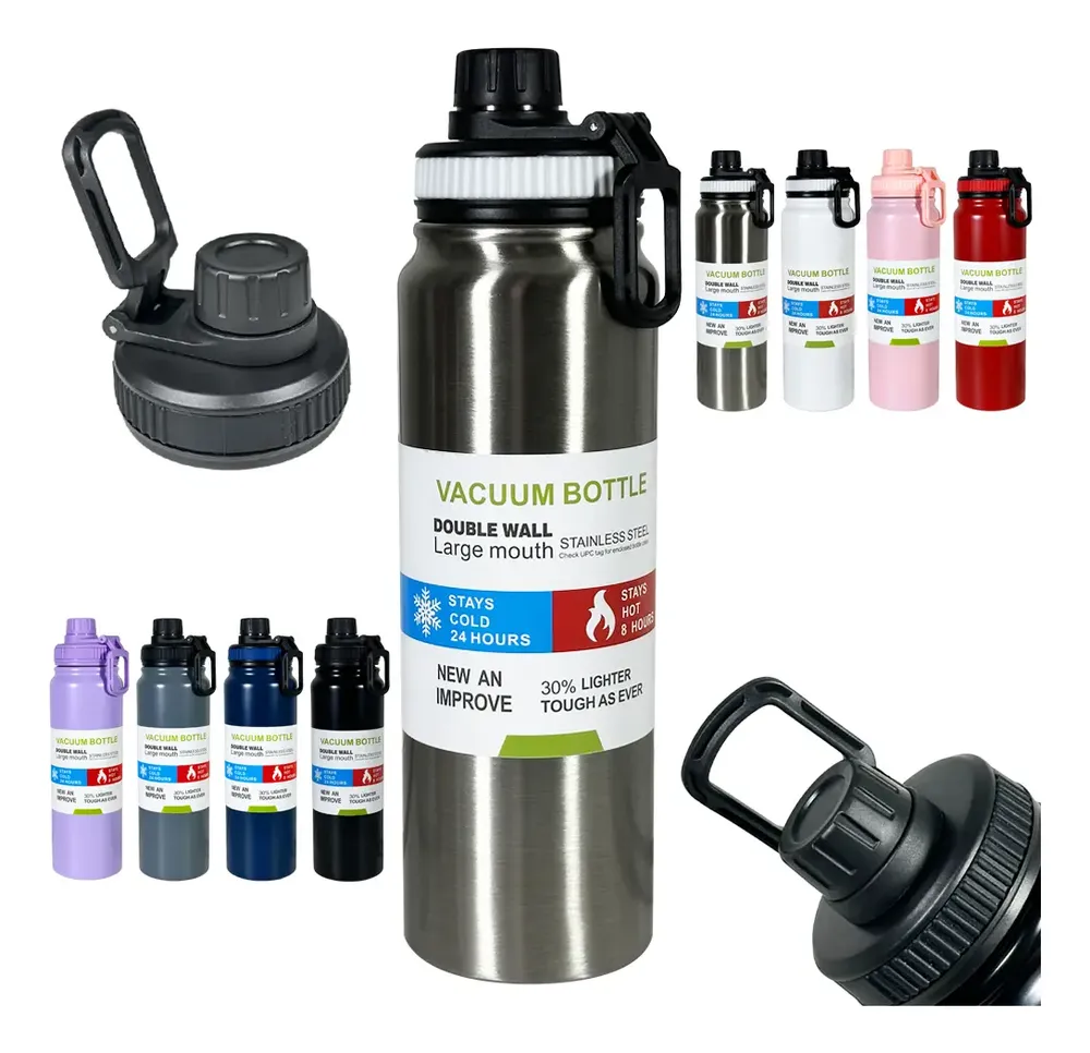 Garrafa Térmica 800ml Frio Com Isolamento Garrafinha Treinos