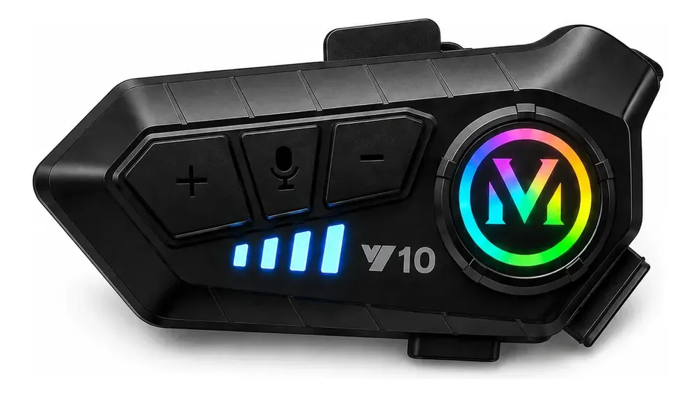 Fone de Ouvido para Capacete Intercomunicador Bluetooth Headset RGB - Woosh
